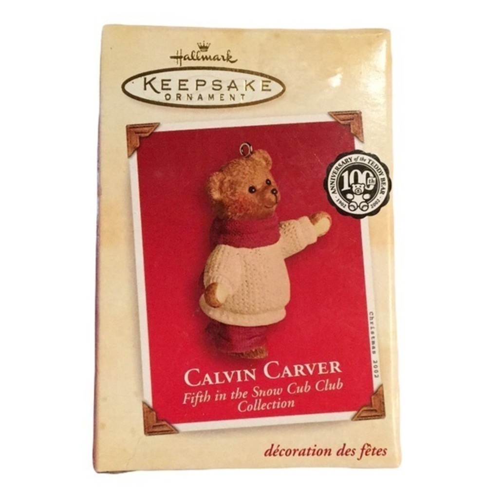 NIB HALLMARK 2002 Calvin Carver 5th in series Snow Cub Club
